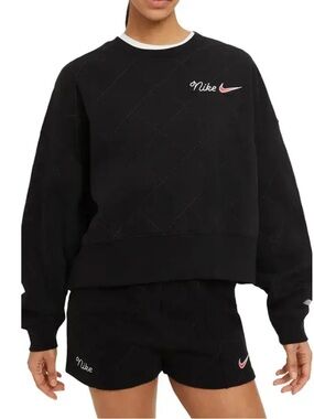 NIKE Sportswear Quilted Fleece Sweatshirt